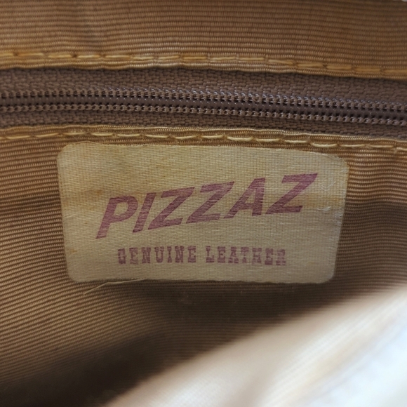 Pizzaz 80's Vintage Funky Crocodile Embossed Leather Classic Crossbody Bag White - Picture 12 of 16
